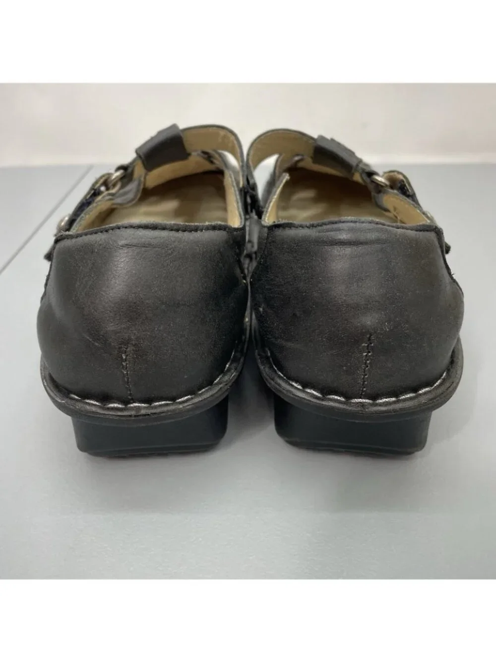 Alegria Pesca Fisherman Sandals Comfort Leather Black Womens 38 US 8.5 - Picture 7 of 12